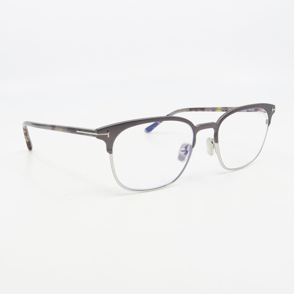 Tom Ford TF 5799-B 009 New Matte Gunmetal/ Silver Eyeglasses 53mm with box - Picture 3 of 6